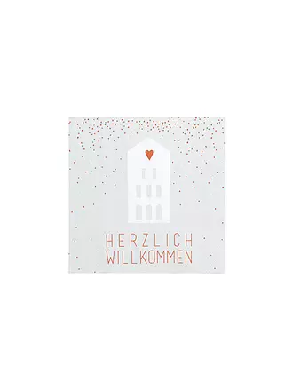 RAEDER | Lunch Servietten 33x33cm HERZLICH WILLKOMMEN | 